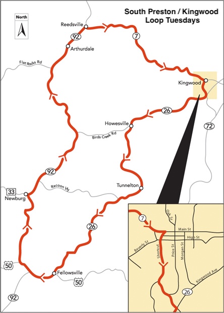 Buckwheat Express Route Map 2